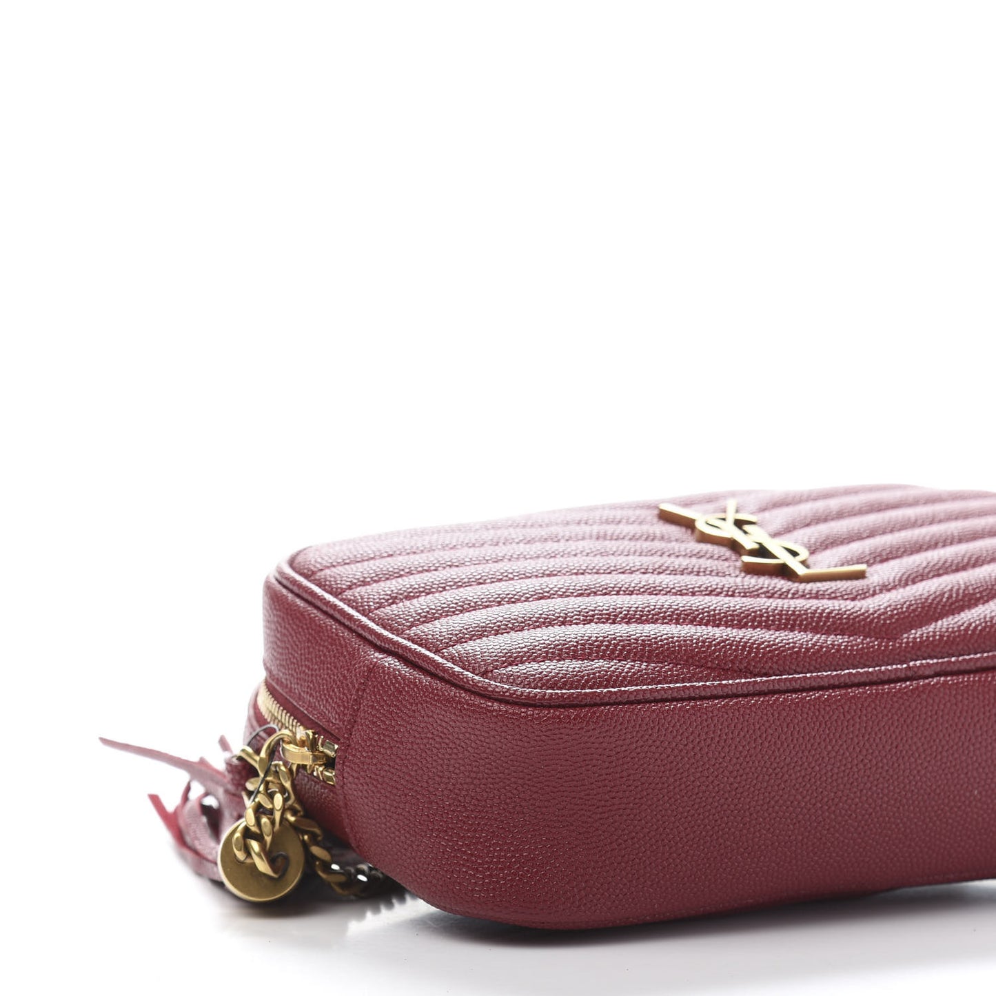 Grain De Poudre Matelasse Monogram Mini Lou Camera Bag Eros Red