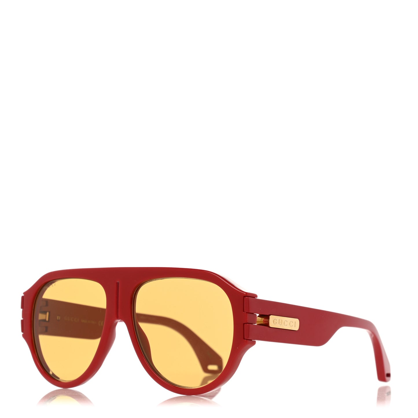 Acetate Aviator Sunglasses GG0665S Red