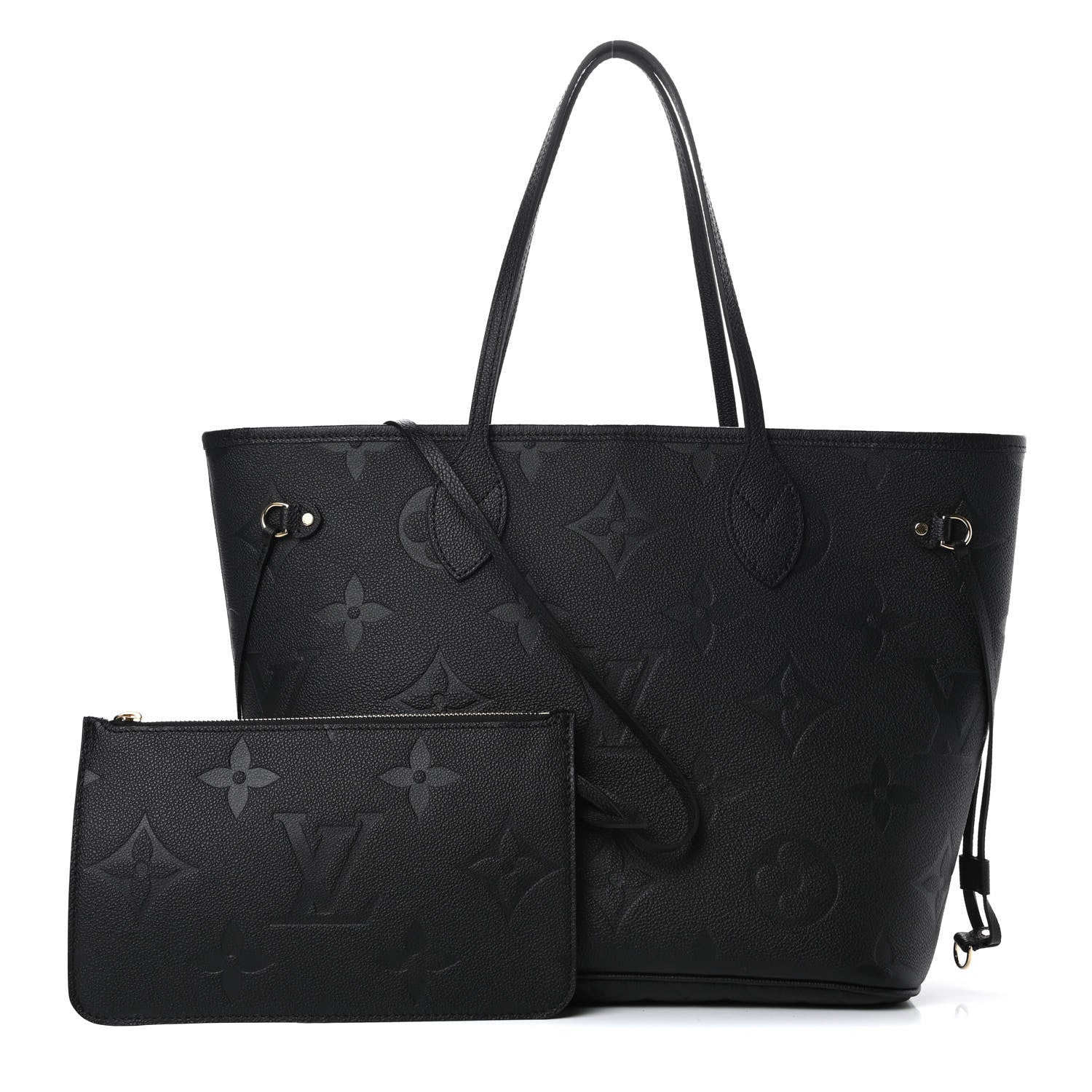 Louis Vuitton Empreinte Monogram Giant Neverfull MM Black 1 of 11