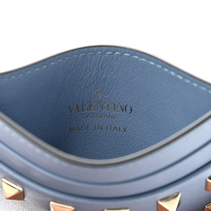 Valentino Garavani Vitello Rockstud Card Holder Niagara 6 of 6