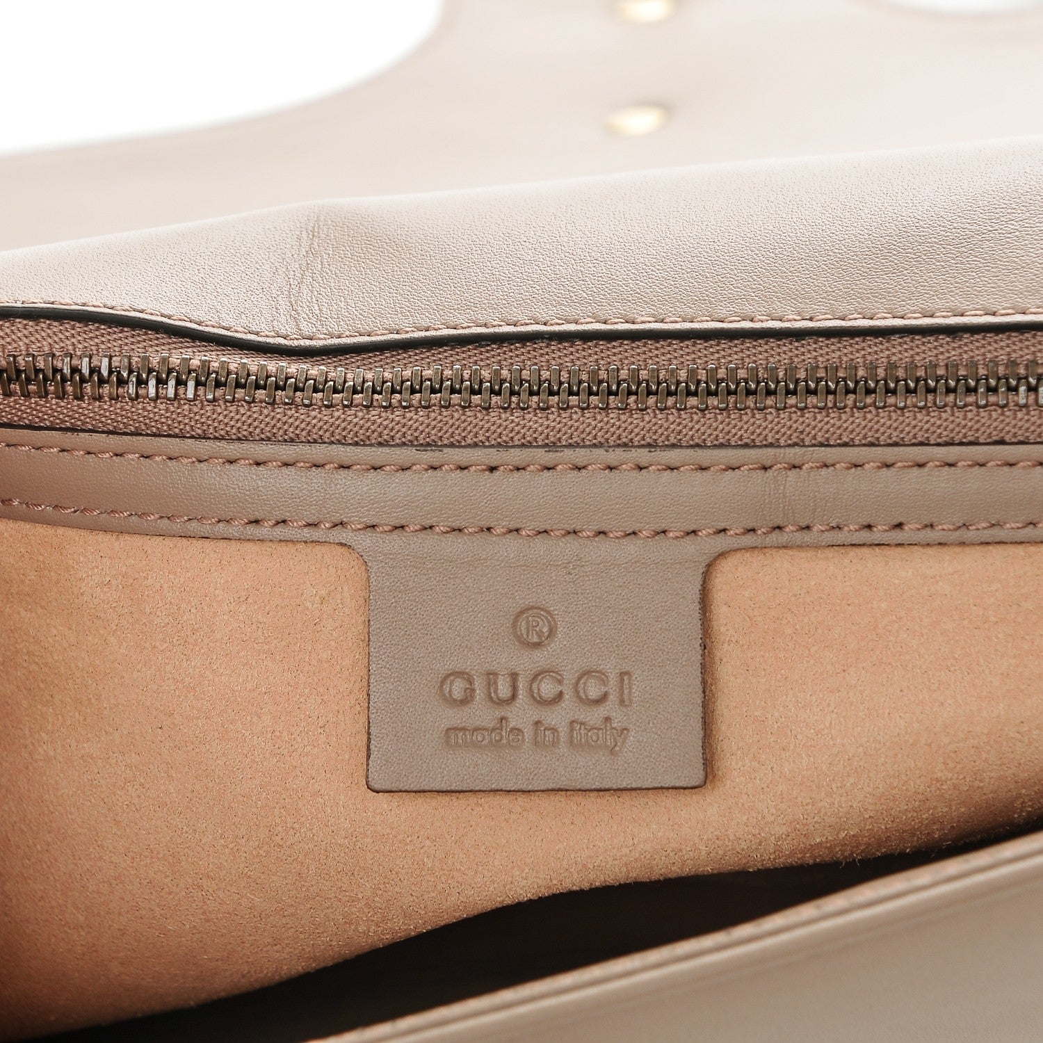 Gucci Calfskin Matelasse Medium GG Marmont Shoulder Bag Porcelain Rose 6 of 7
