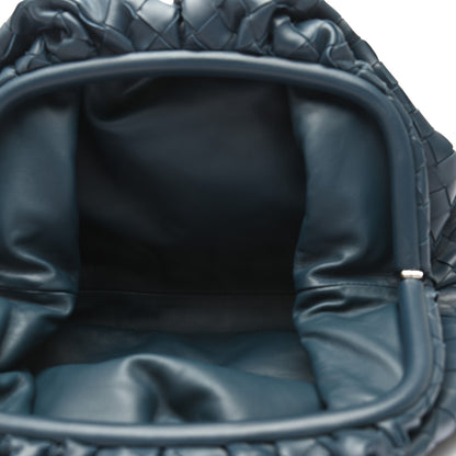 Bottega Veneta Nappa Maxi Intrecciato The Pouch Oversized Clutch Deep Blue 5 of 10
