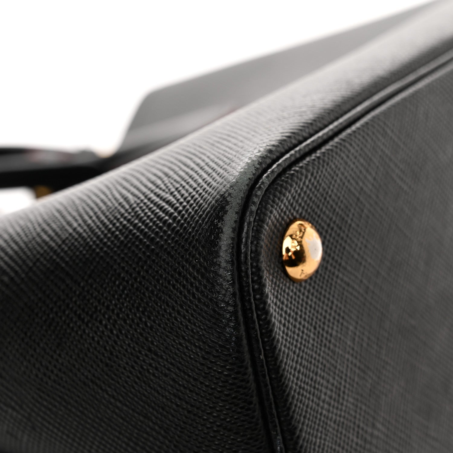 Prada Saffiano Cuir Medium Double Bag Black Fuoco 11 of 17
