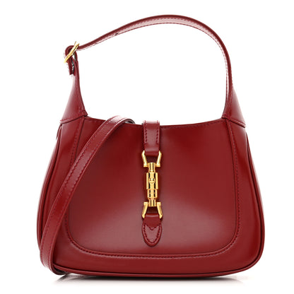 Gucci Boarded Dyana Lux Calfskin Mini Jackie 1961 Hobo New Cherry Red 1 of 10