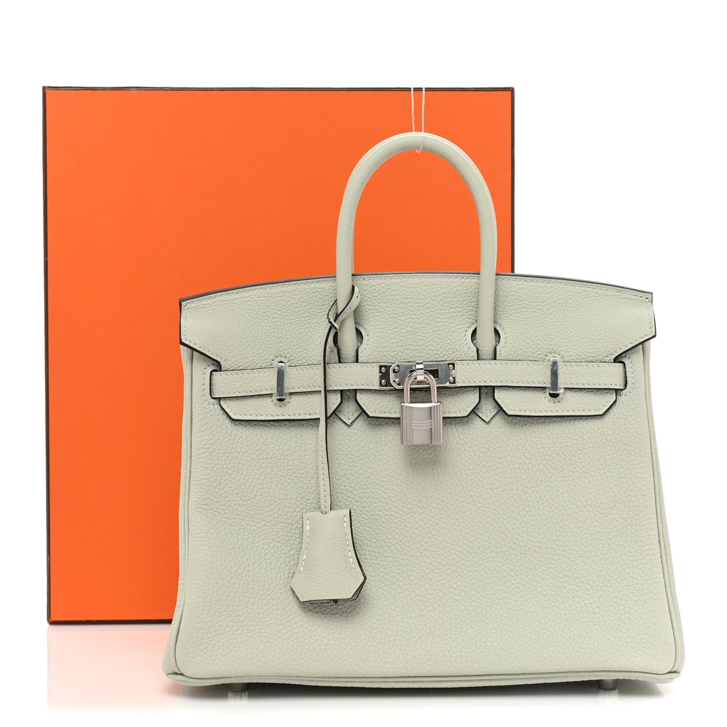 Togo Birkin 25 Gris Neve
