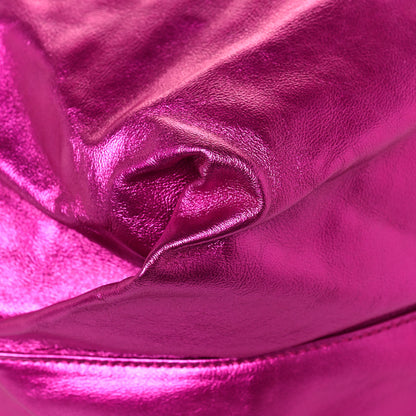 Saint Laurent Lambskin Teddy Drawstring Bag Fuchsia 10 of 11