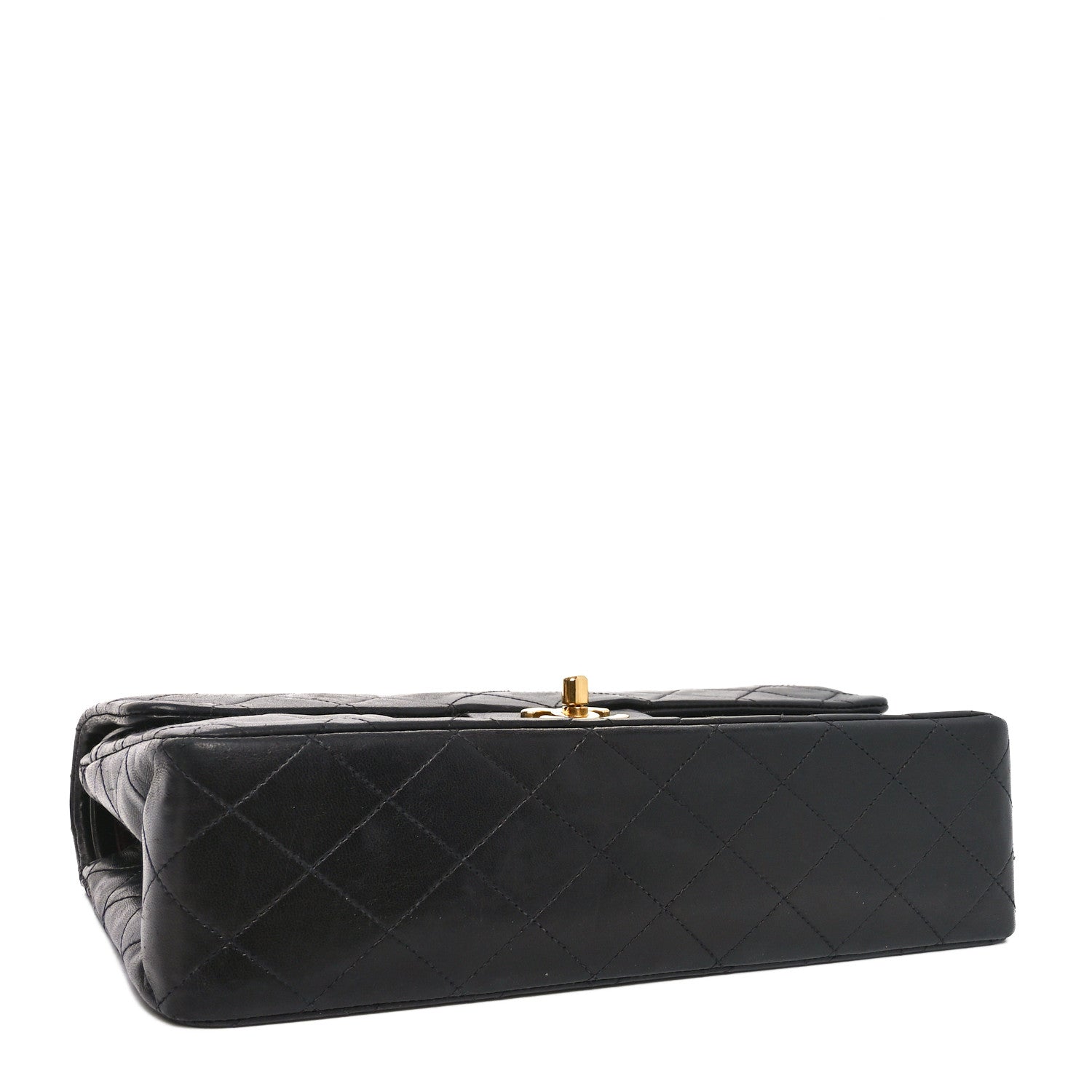 Chanel Lambskin Quilted Medium Double Flap Black 4 of 11