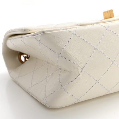 Chanel Aged Calfskin Quilted 2.55 Reissue Mini Flap White 13 of 13