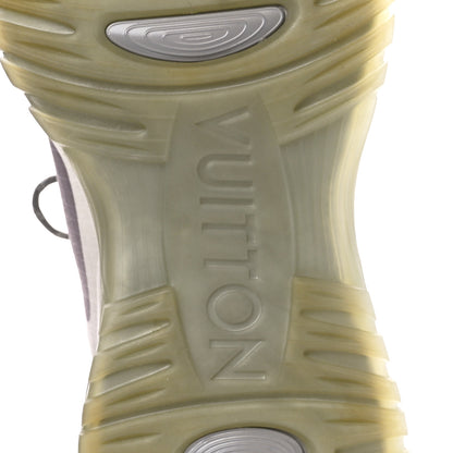 Louis Vuitton Technical Mesh Metallic Monogram Mens Run Away Pulse Sneakers 10.5 Grey 6 of 10