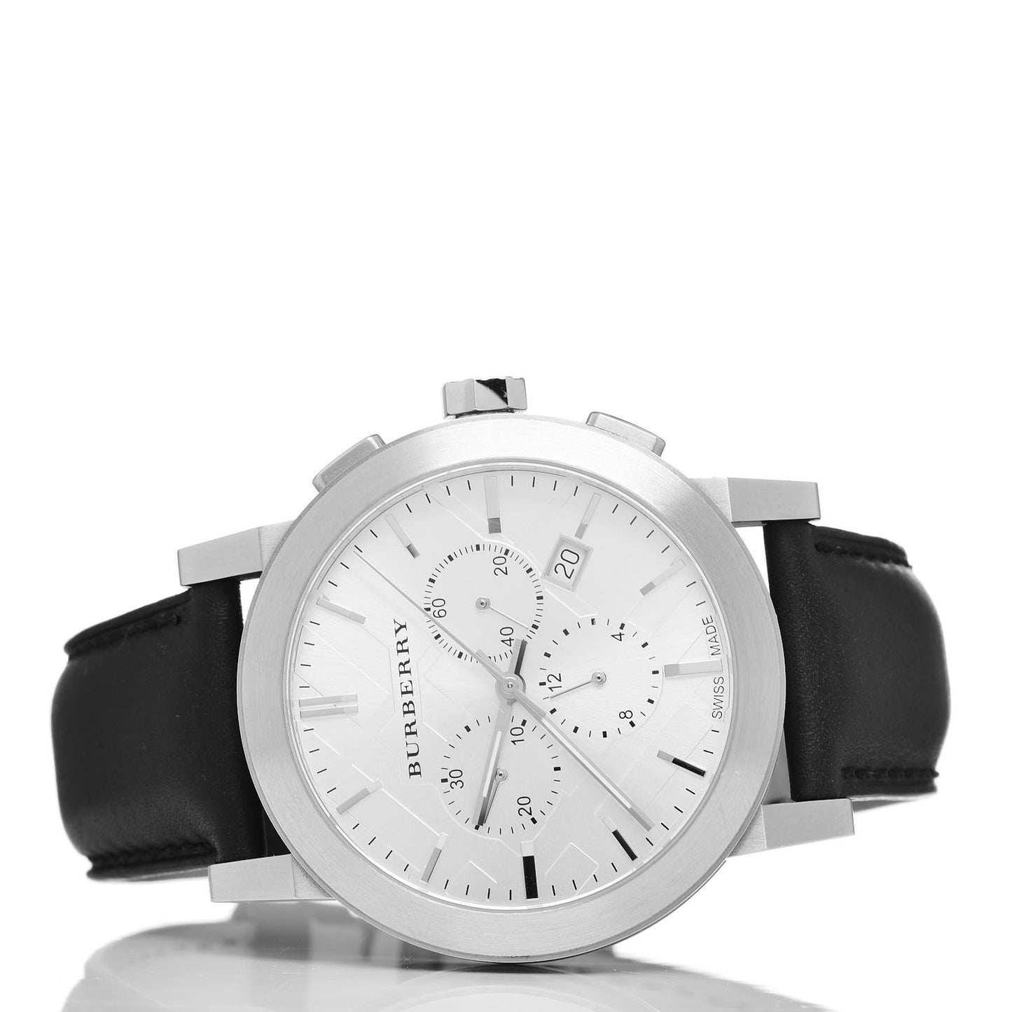 Stainless Steel Calfskin 42mm Chronograph Quartz Watch BU9355