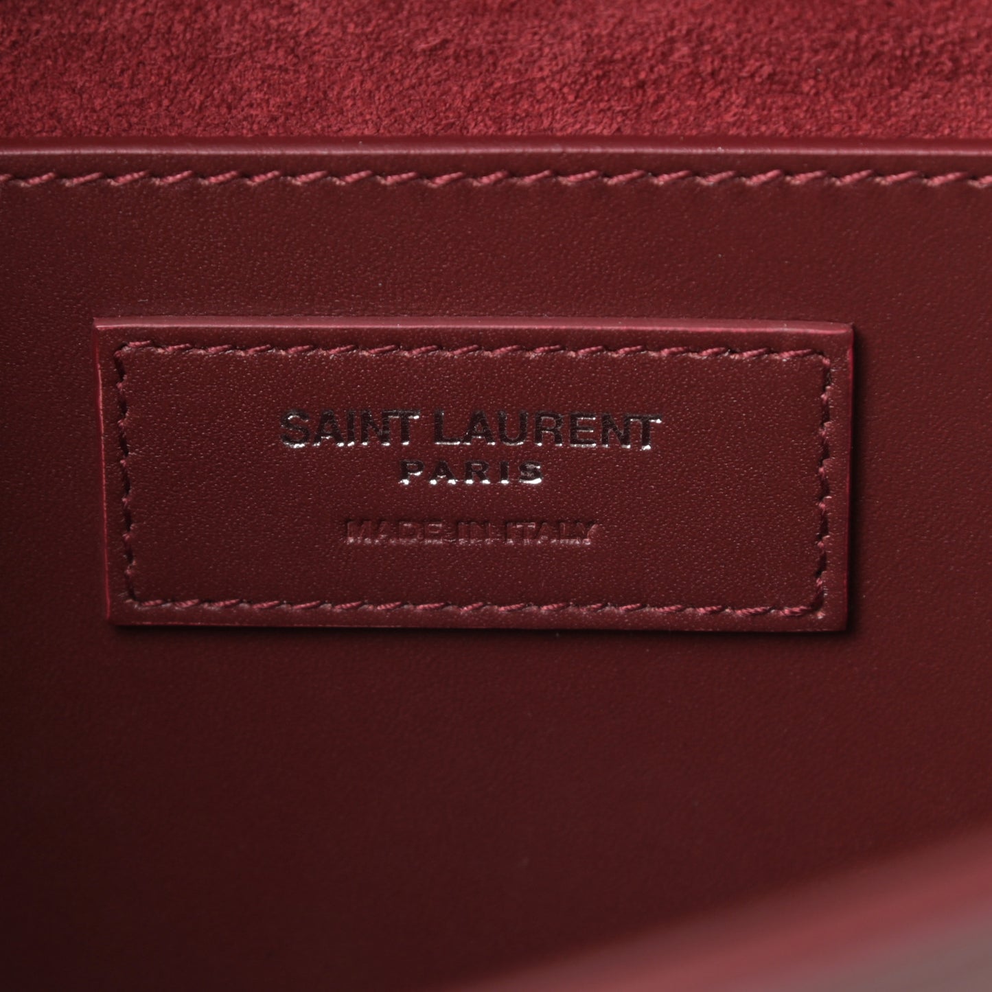 Smooth Calfskin Medium Classic Monogram Kate Tassel Satchel Rouge Legion