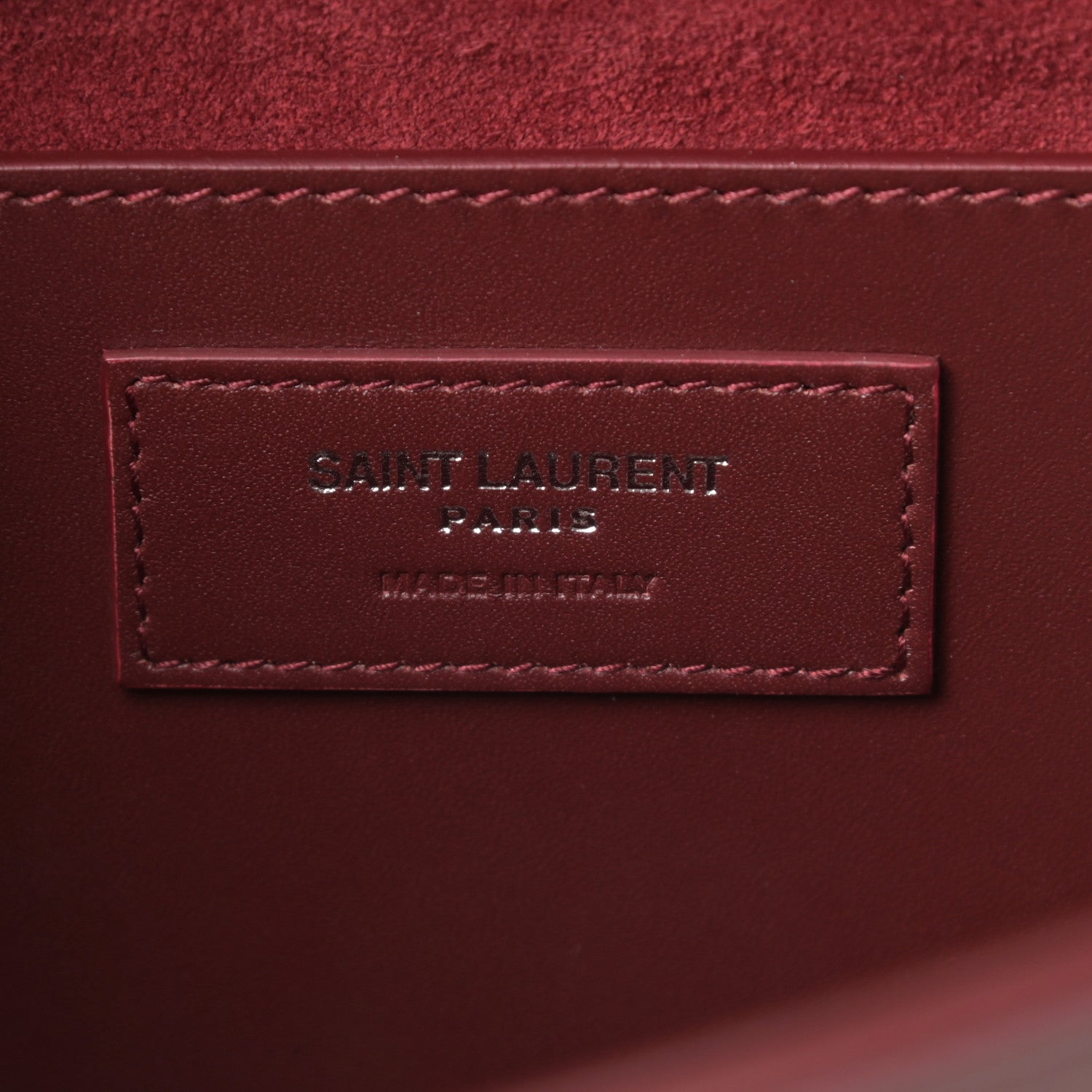Saint Laurent Smooth Calfskin Medium Classic Monogram Kate Tassel Satchel Rouge Legion 6 of 12