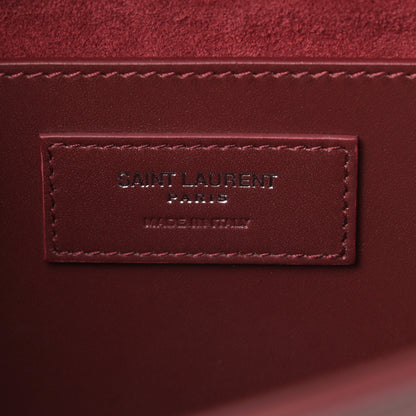 Saint Laurent Smooth Calfskin Medium Classic Monogram Kate Tassel Satchel Rouge Legion 6 of 12