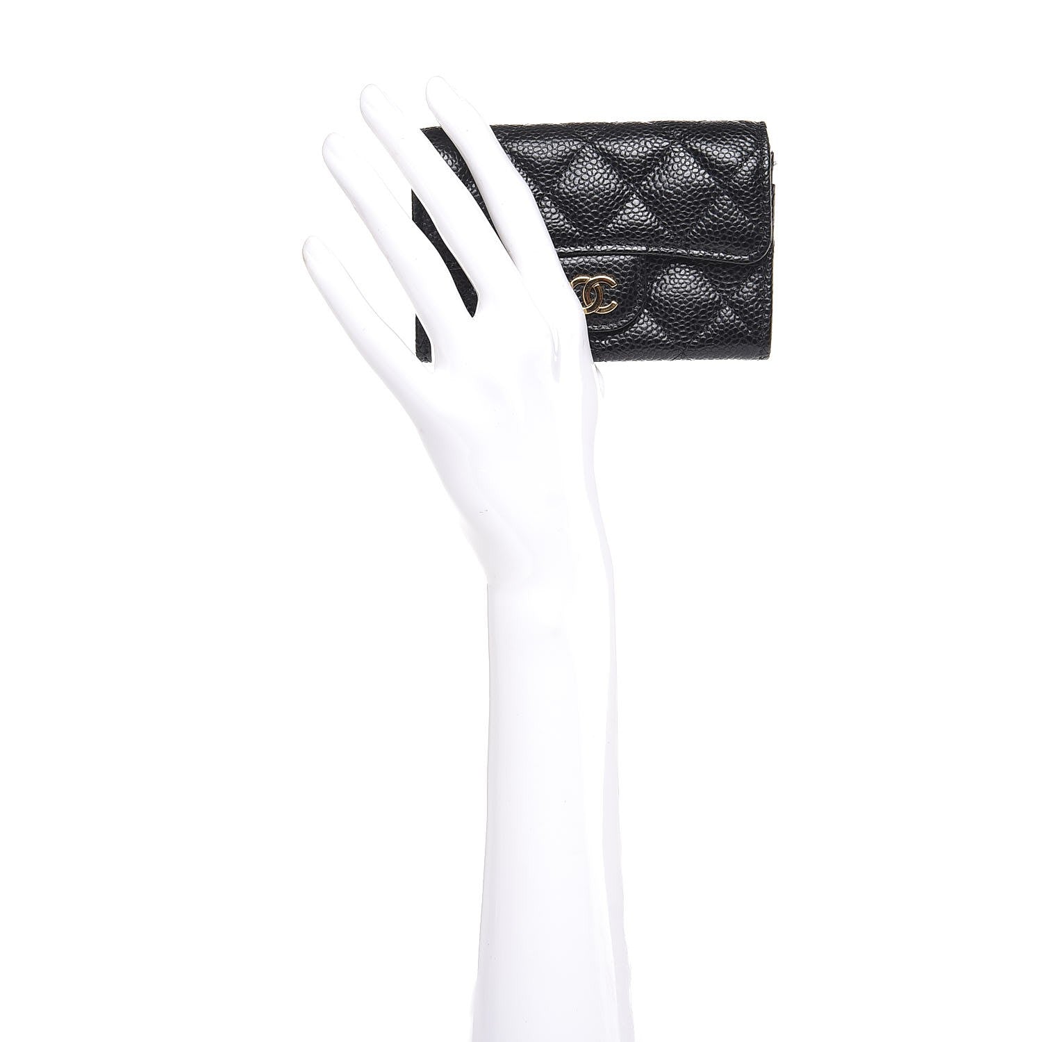Chanel Caviar Quilted Flap Card Holder Black 2 of 9