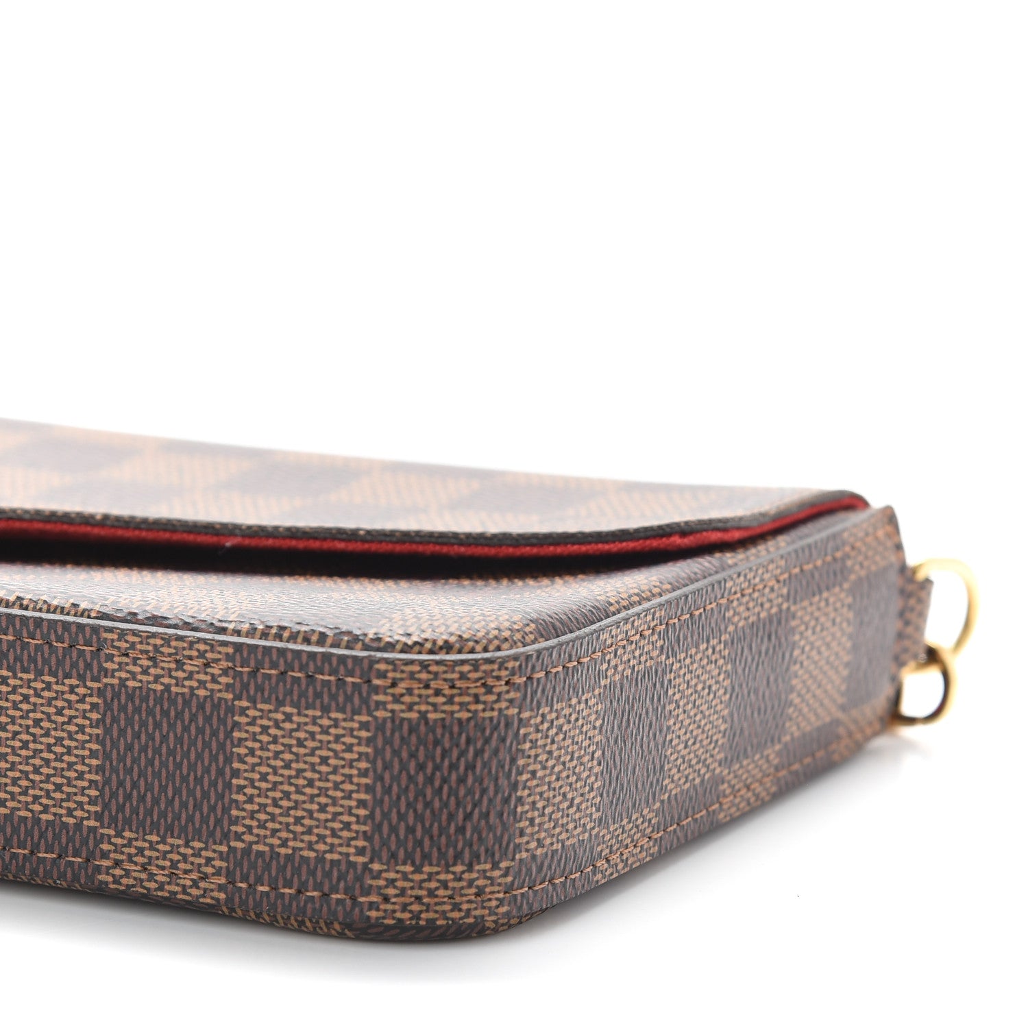 Louis Vuitton Damier Ebene Pochette Felicie Chain Wallet 9 of 9