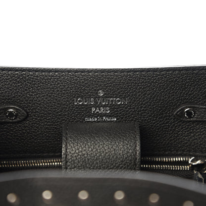 Louis Vuitton Soft Calfskin Lockme Studs Bucket Black 5 of 10