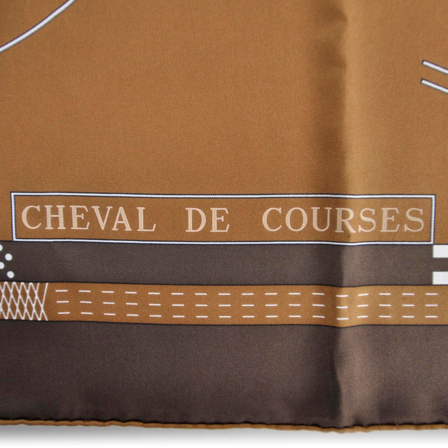 Hermes Silk Cheval De Courses Scarf 90 4 of 7