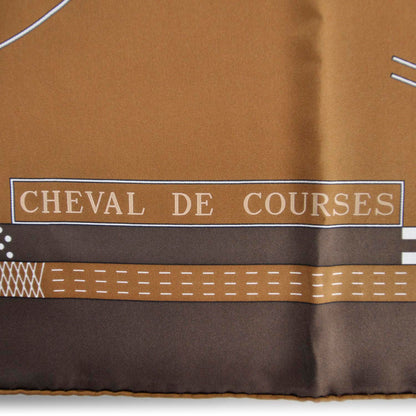 Hermes Silk Cheval De Courses Scarf 90 4 of 7