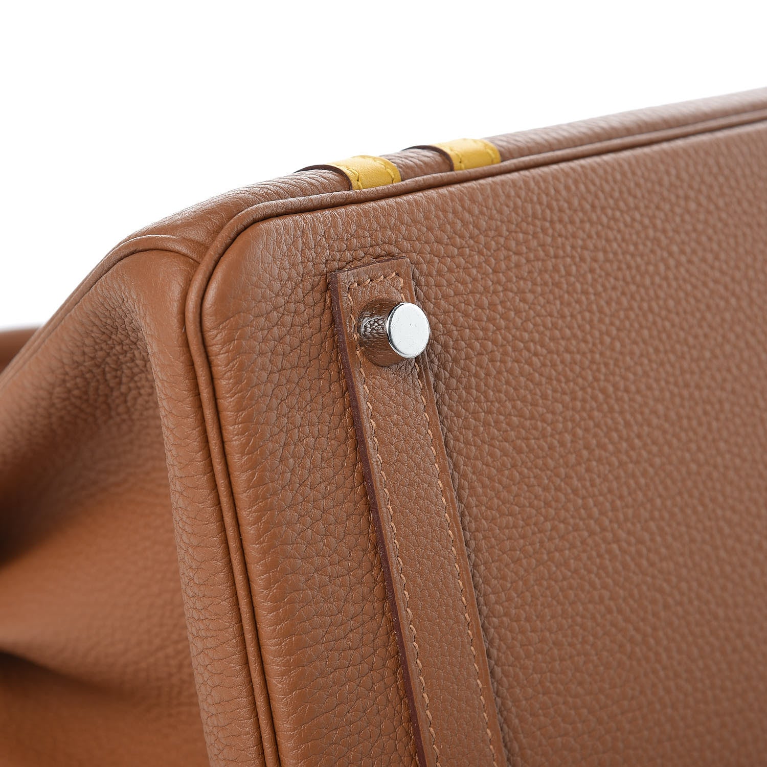 Hermes Togo Swift Officier Birkin 30 Gold Ambre 32 of 33