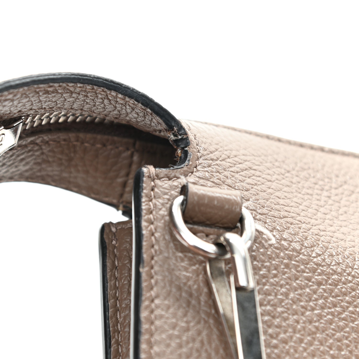 Balenciaga Grained Calfskin Neo Classic Aged Silver Multipouch Mink Grey 12 of 13