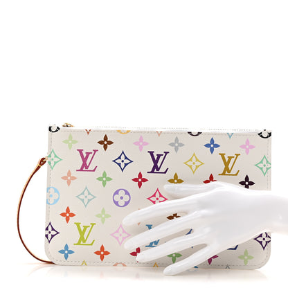 Louis Vuitton LV X TM Monogram Multicolor Neverfull Pochette White 2 of 6