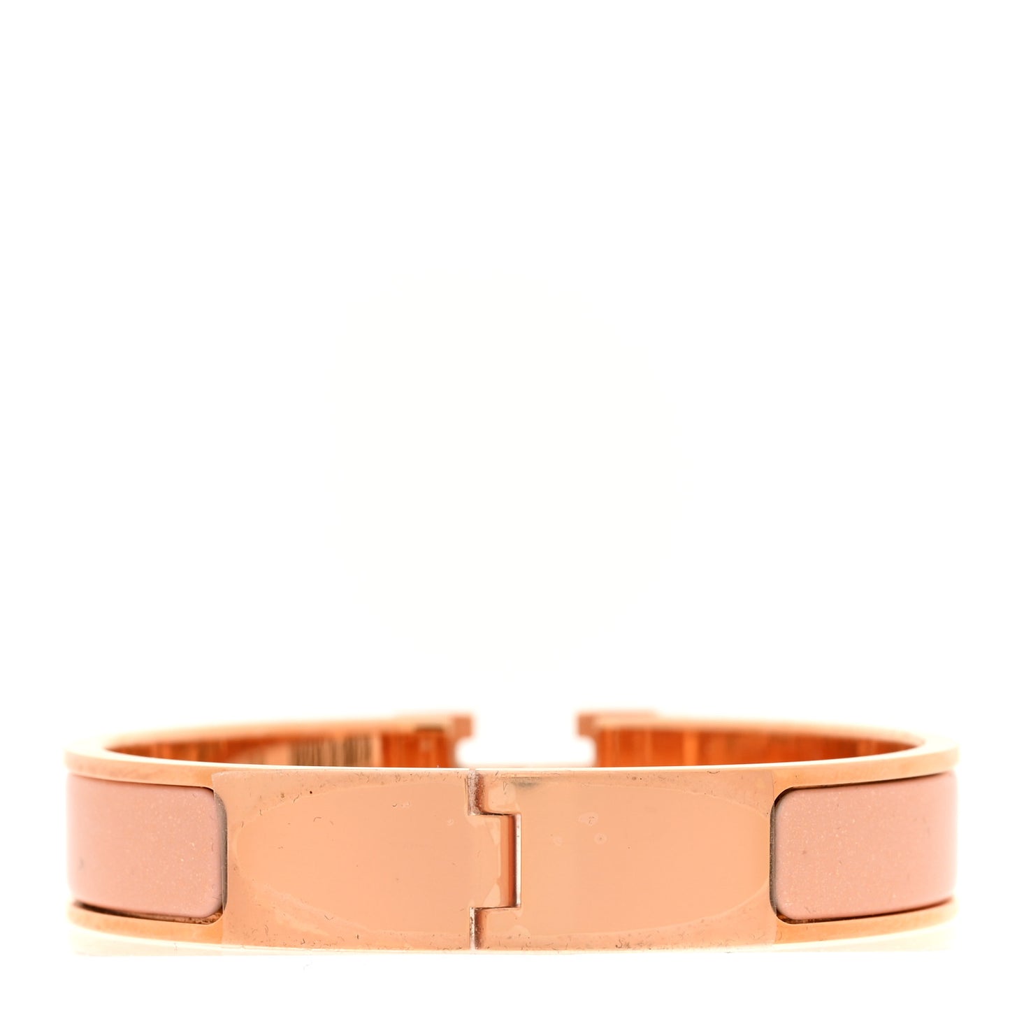 Enamel Glitter Narrow Clic Clac H Bracelet PM Rose Cassata