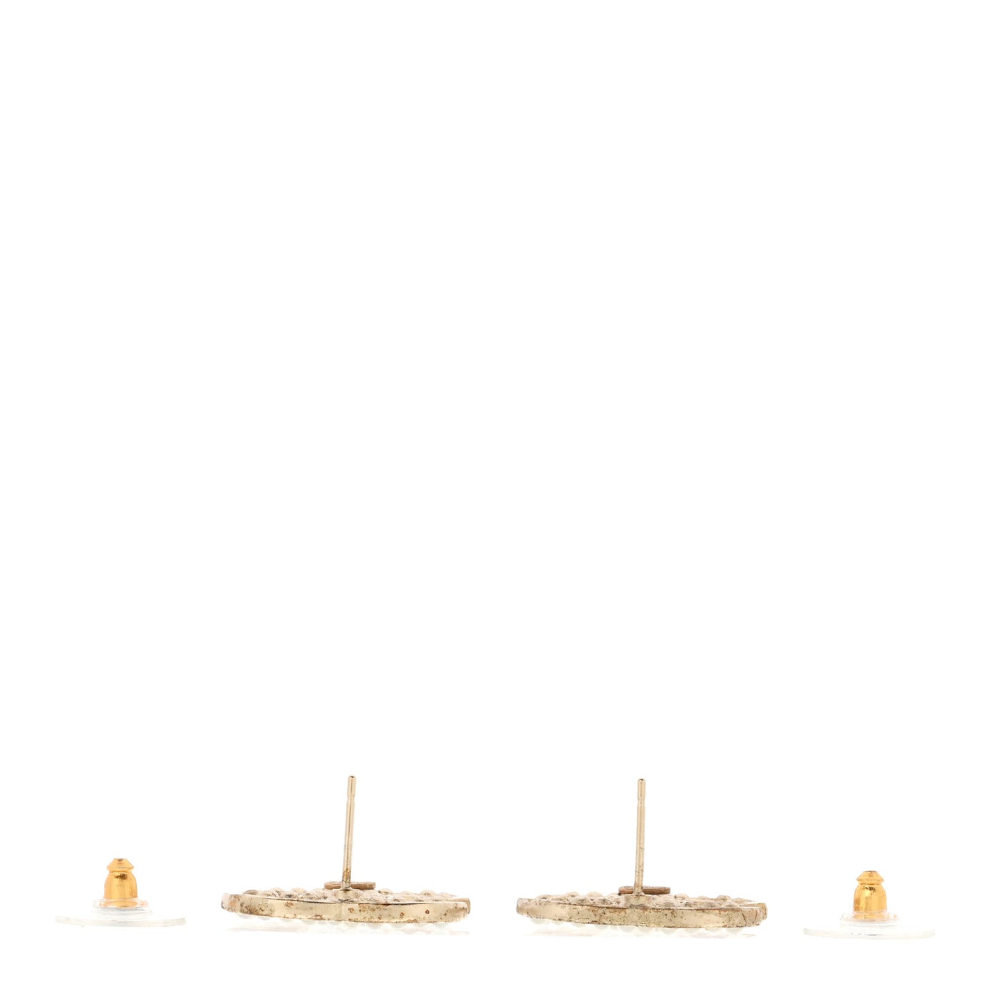 Pearl CC Earrings Gold
