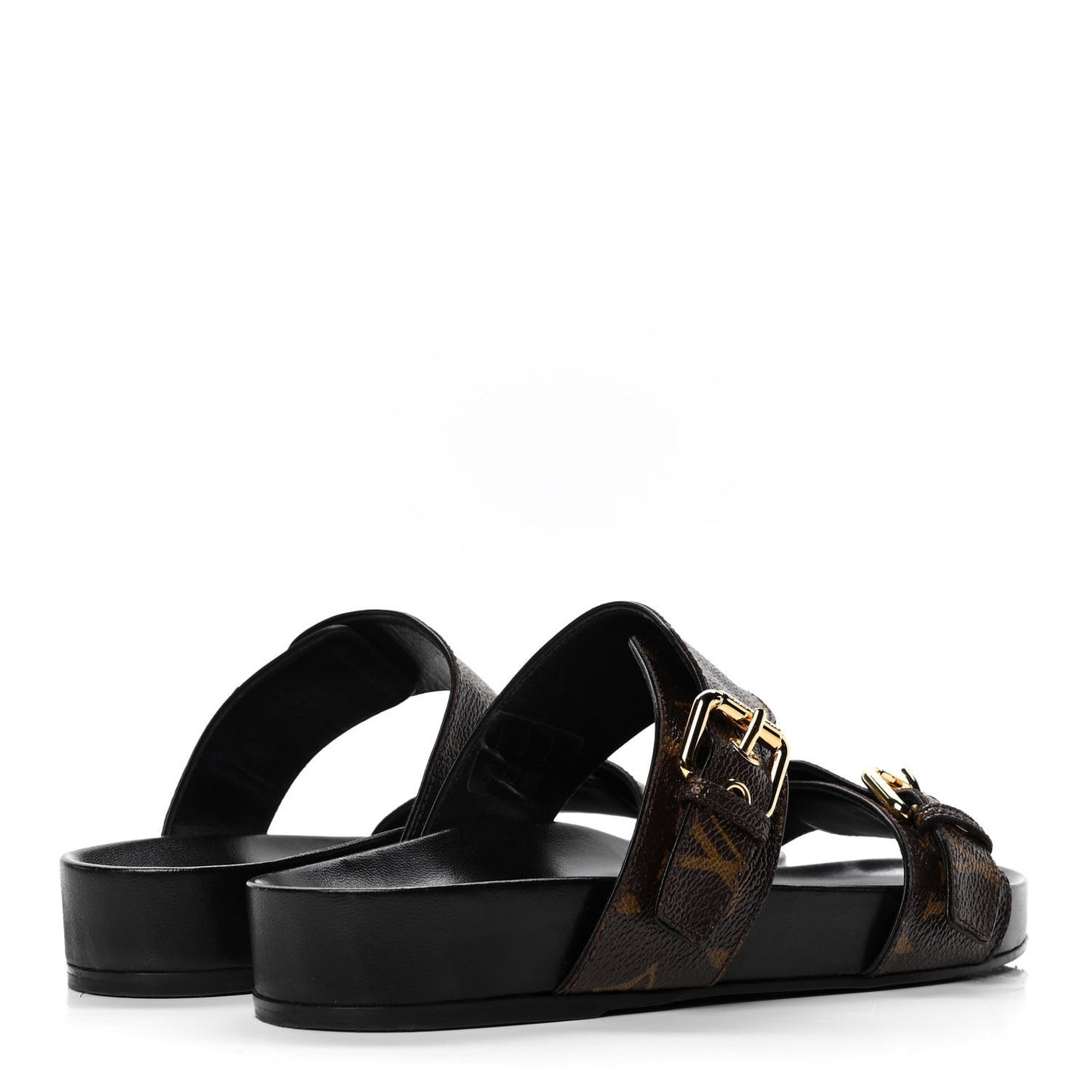 Monogram Bom Dia Mule Sandals 37 Black