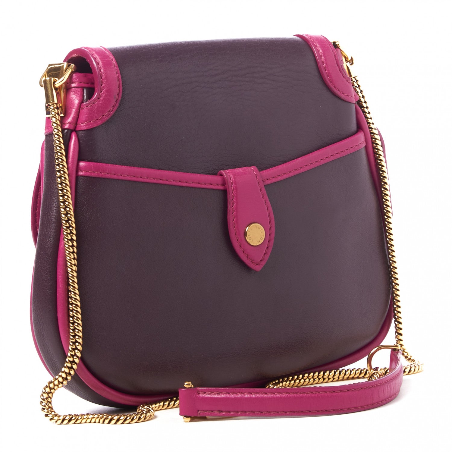 Louis Vuitton Cuir Art Deco Trapeze Prune Cyclamen 2 of 8