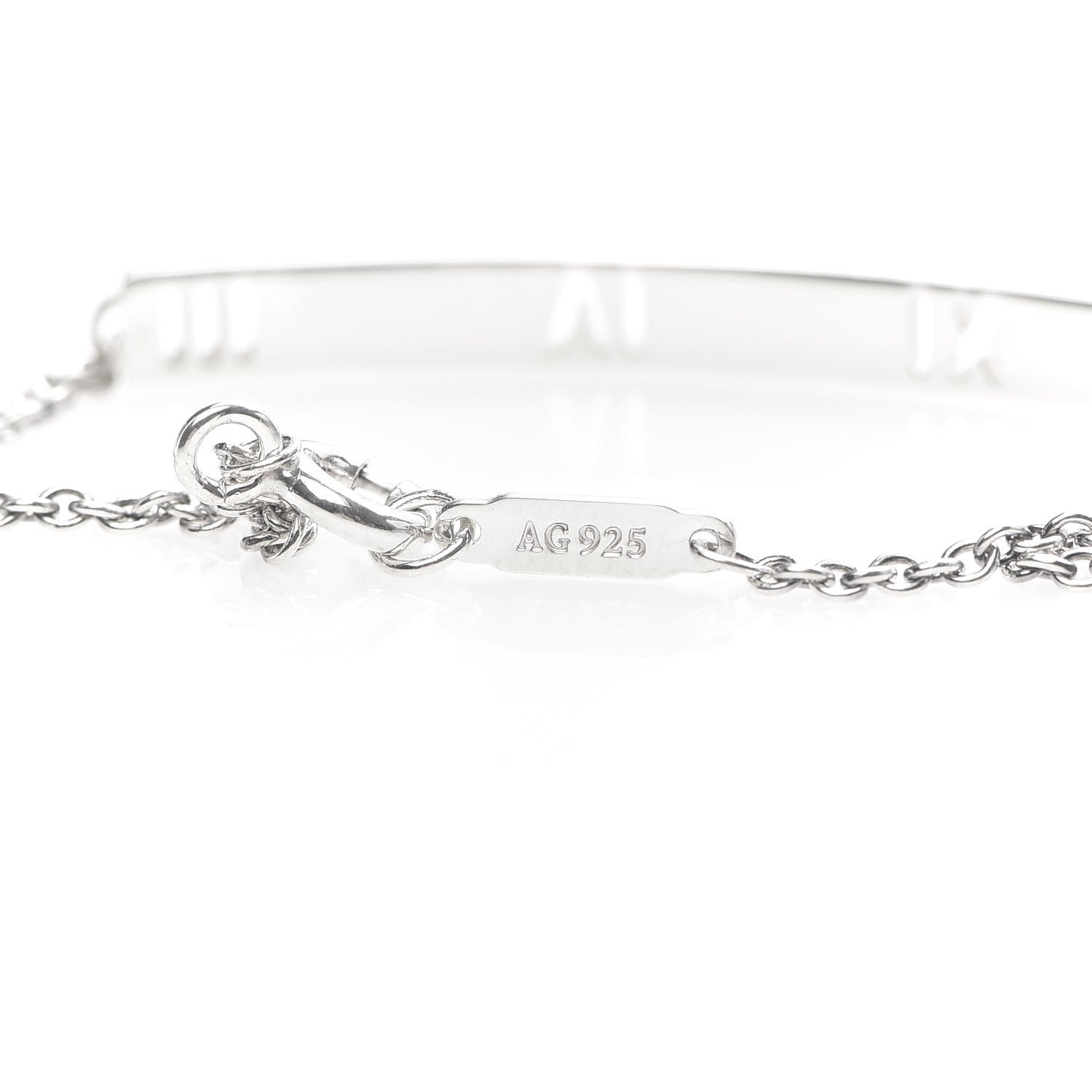 Tiffany Sterling Silver Atlas Bar Pierced Bracelet 5 of 5
