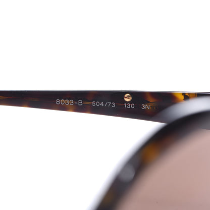 Bulgari Round Crystal Sunglasses 8033-B Tortoise 5 of 7