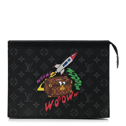 Louis Vuitton Monogram Eclipse Space Age Pochette Voyage MM 1 of 6