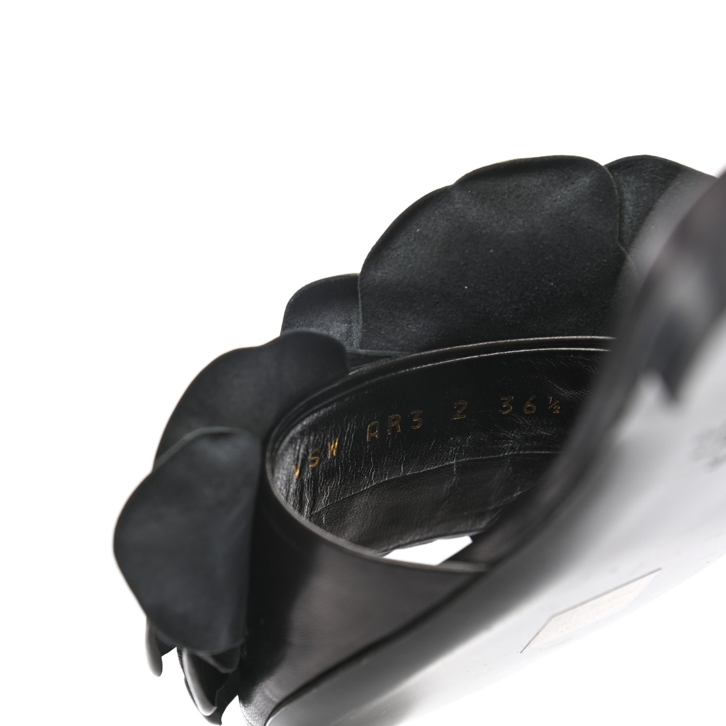 Nappa Atelier 03 Rose Edition Slide Sandals 36.5 Black