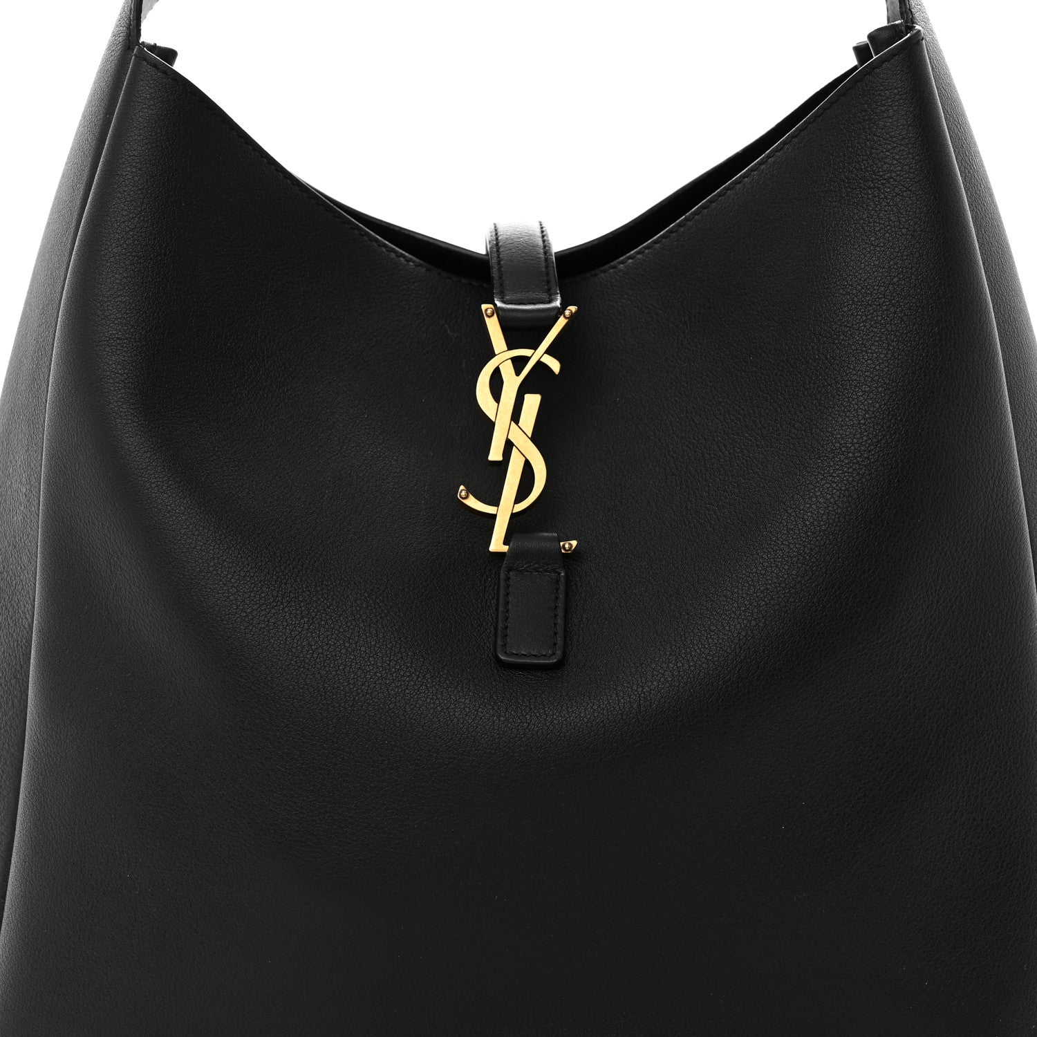 Saint Laurent Smooth Calfskin Large Le 5 A 7 Soft Hobo Black 8 of 13