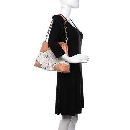 Louis Vuitton Monogram Multicolor Judy MM White 2 of 9