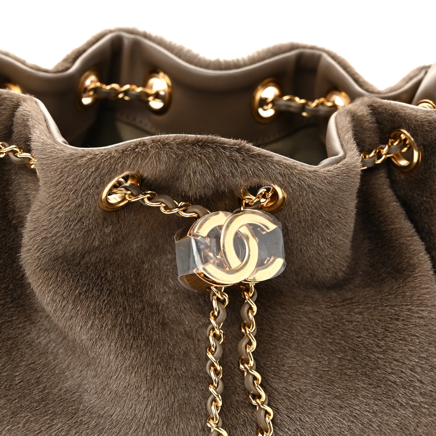Chanel Pony Hair Mini Chanel 25 Handbag Dark Khaki 8 of 11
