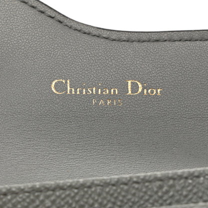 Christian Dior Grained Calfskin Saddle Card Holder Gray 6 of 8