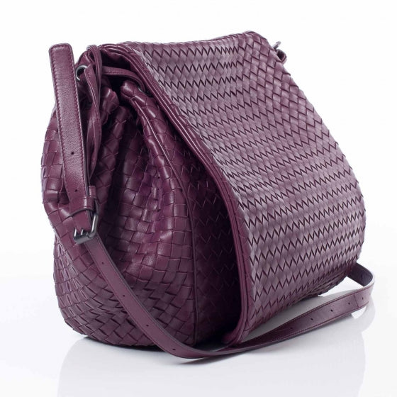 Nappa Intrecciato Shoulder Bag Opera