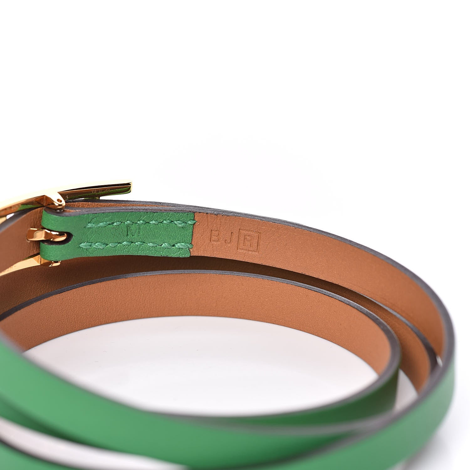 Hermes Swift Hapi 3 MM Triple Tour Wrap Bracelet M Bambou 4 of 6