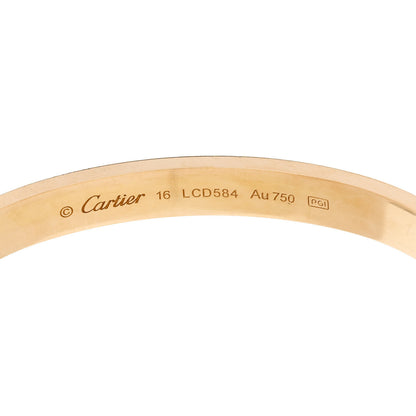 Cartier 18K Yellow Gold LOVE Bracelet 16 6 of 8