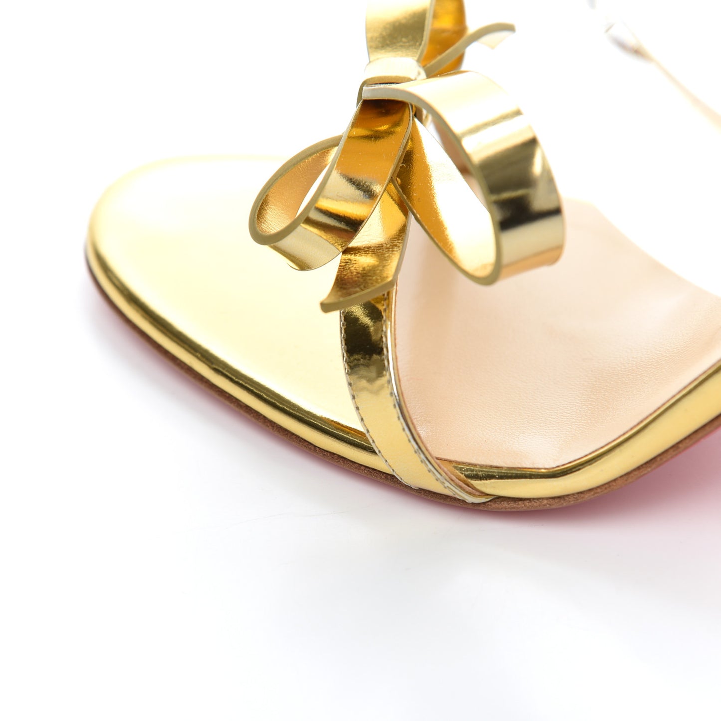 Specchio PVC Just Nodo 85 Slide Sandals 39.5 Gold
