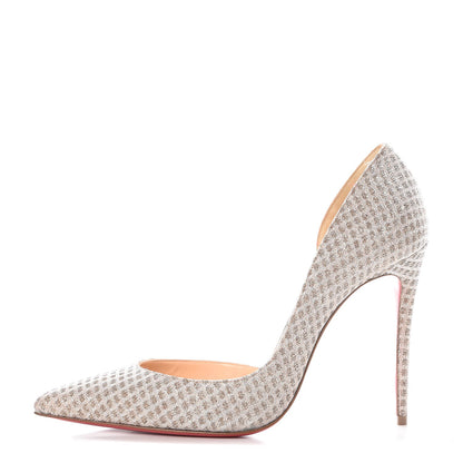 Christian Louboutin Glitter Luminor Iriza 100 Pumps 39 Gold 1 of 8