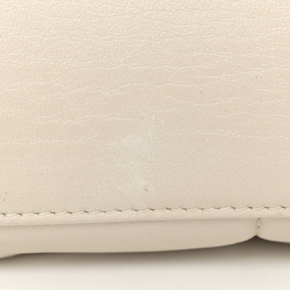 Saint Laurent Lambskin Quilted Mini Loulou Puffer Monogram Chain Satchel Crema Soft 16 of 16