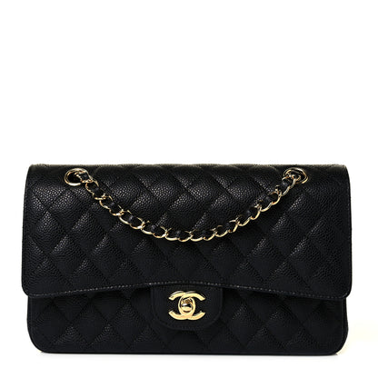 Chanel Caviar Quilted Medium Double Flap Black 2 of 19