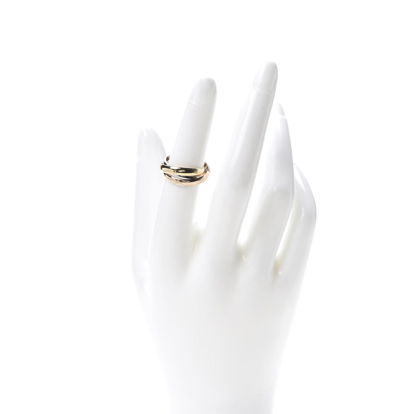 18K Pink Yellow White Gold Classic Les Must De Trinity Ring 51 5.75