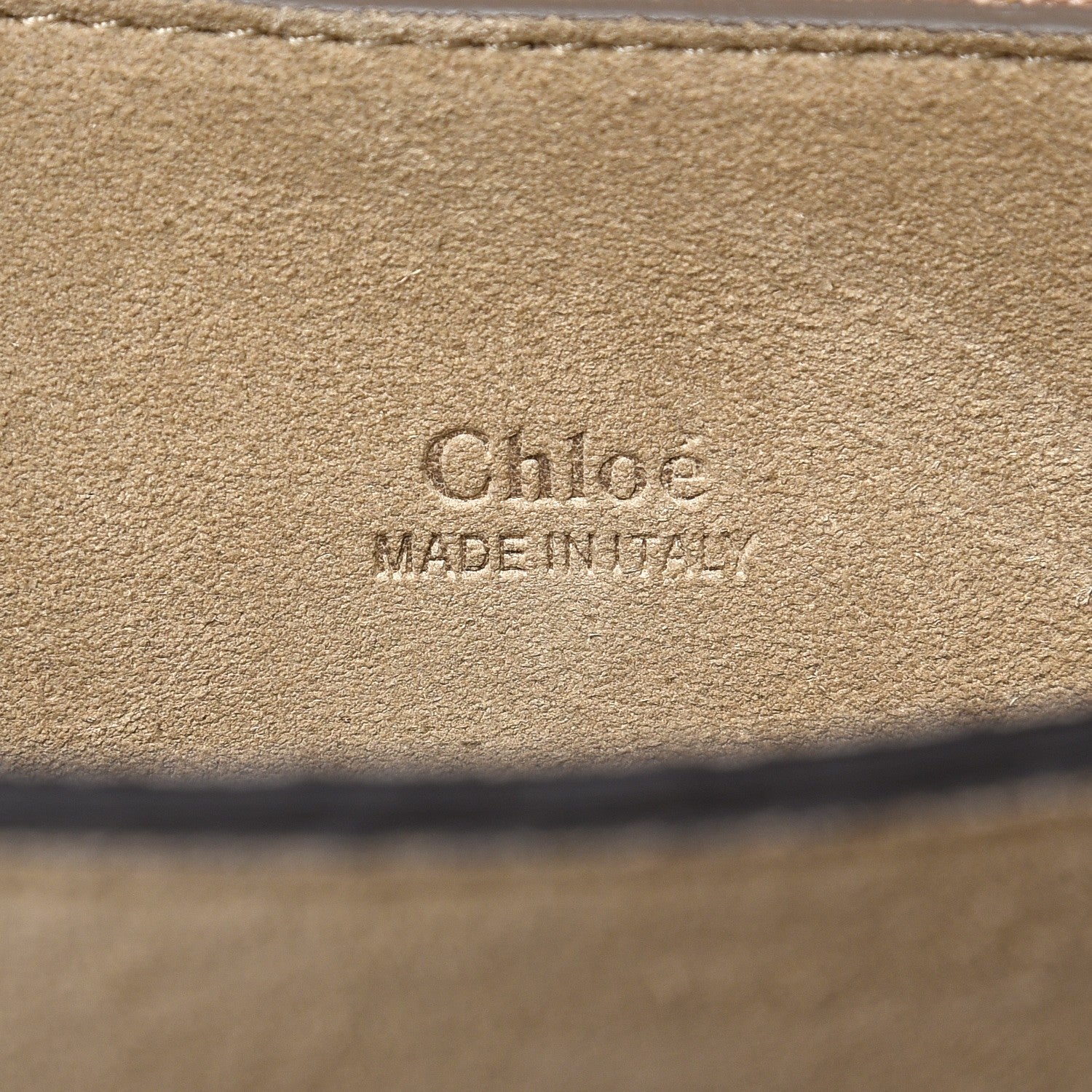 Chloe Calfskin Suede Medium Faye Shoulder Bag Motty Grey 6 of 7