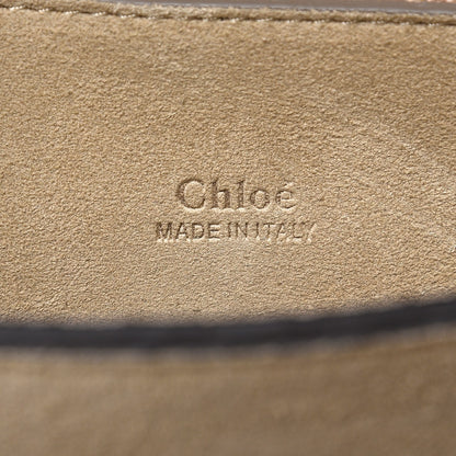 Chloe Calfskin Suede Medium Faye Shoulder Bag Motty Grey 6 of 7