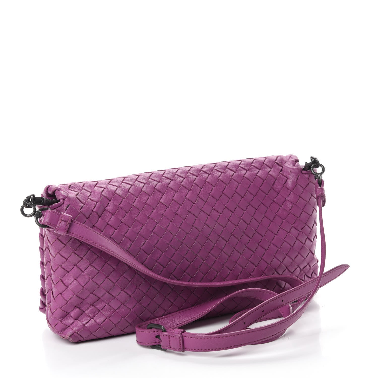 Bottega Veneta Nappa Intrecciato Dahlia Clutch Crossbody Peony 4 of 17