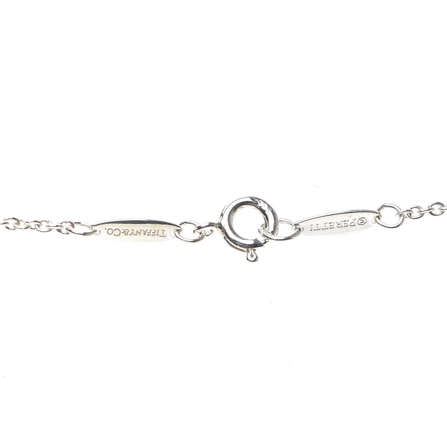 Tiffany Sterling Silver Elsa Peretti Infinity Cross Pendant Necklace 4 of 5