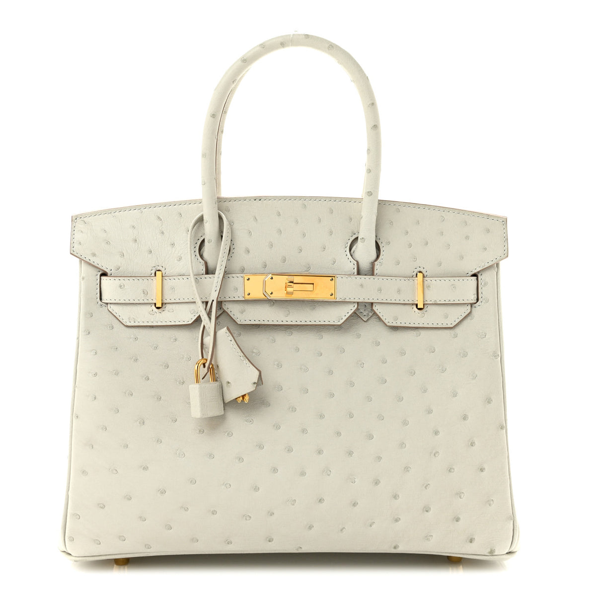 Hermes Ostrich Birkin 30 Gris Perle 1 of 12